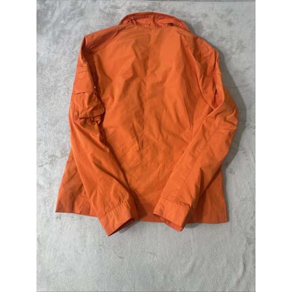 Lauren Ralph Lauren Women’s Medium Orange Utility Jacket Zip Snap Front - Picture 10 of 10